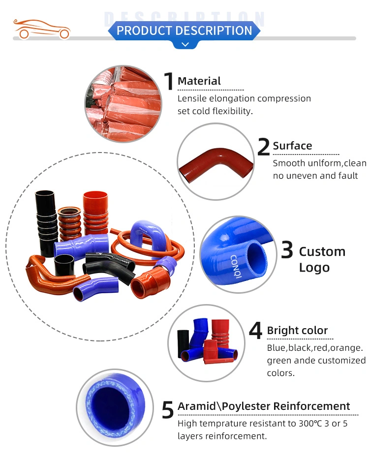 Customized Coolant Elbow Silicone Rubber Hose